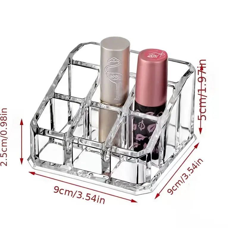 Clear Nail Polish and Lipstick Organizer Display Case