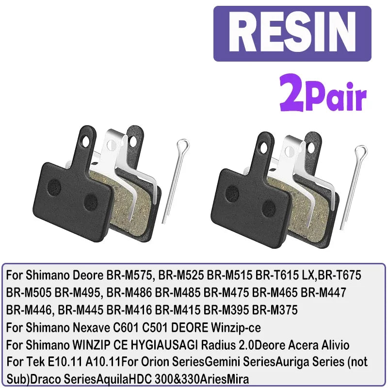 BUCKLOS Semi-Metal Brake Pads Mountain Bike Hydraulic Disc Brake Pads for SHIMANO B01S B05S MTB Road Bicycle Cycling Brake Part