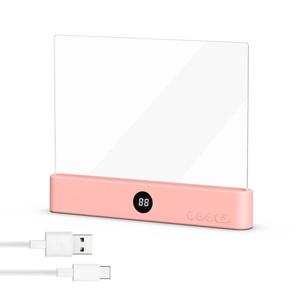 Book Light, Led Lights, Rechargeable LED Flat Book Lights，3 Colors & Timer, Dimmable Panel Plate Book Lamp
