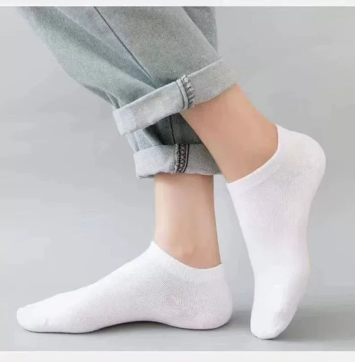 Unisex Casual Plain Color Boat Socks Thin Breathable Comfy Anti Odor Sweat-absorbing Low Cut Ankle Socks For Men Women