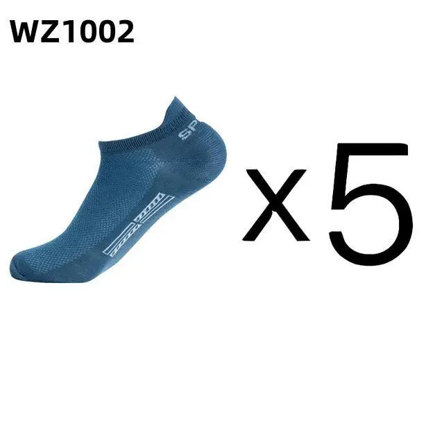 5Pairs High Quality Men Ankle Socks Breathable Cotton Sports Mesh Casual Athletic Summer Thin Cut Short Low-Cut Crew Soft Sock