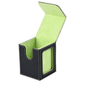 Card deck box with display window, Hold 120 + Single sleeved cards,Magnetic closure, Suitable for CCG Cards, Magic Game Cards