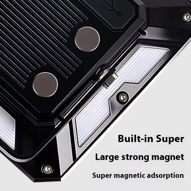 LED Camping Tent Light 30H Long Endurance Strong Magnetic Mountable Bracket 3 Color Modes Red Warning USB C Fast Charge