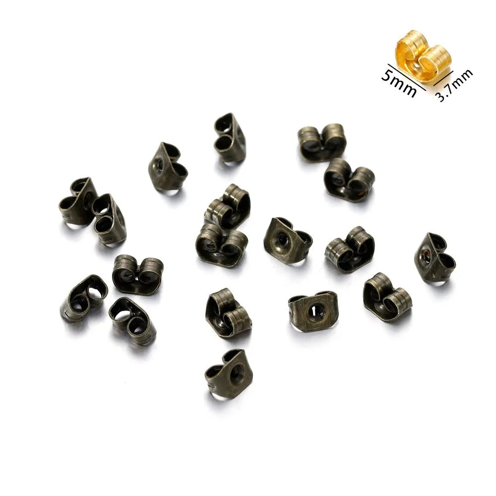 200-2000pcs Soft Silicone Rubber Earring Back Stoppers for Stud Earrings DIY Earring Findings Accessories Bullet Tube Ear Plugs