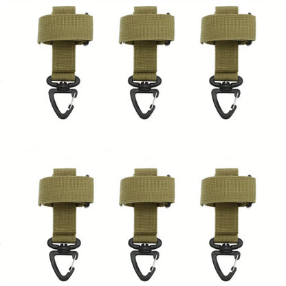 1/3/6 Pcs New Multi-purpose Nylon Gloves Buckle Tactical Glove Hook Safety Clip Outdoor Hiking Climbing Rope Storage Accessories