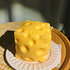 Squishy Square Cheese Squeeze Toys Slow Rebound Push Stress Relief Sensory Toy Soft Butter Cheese Fidget Toy Christmas Present