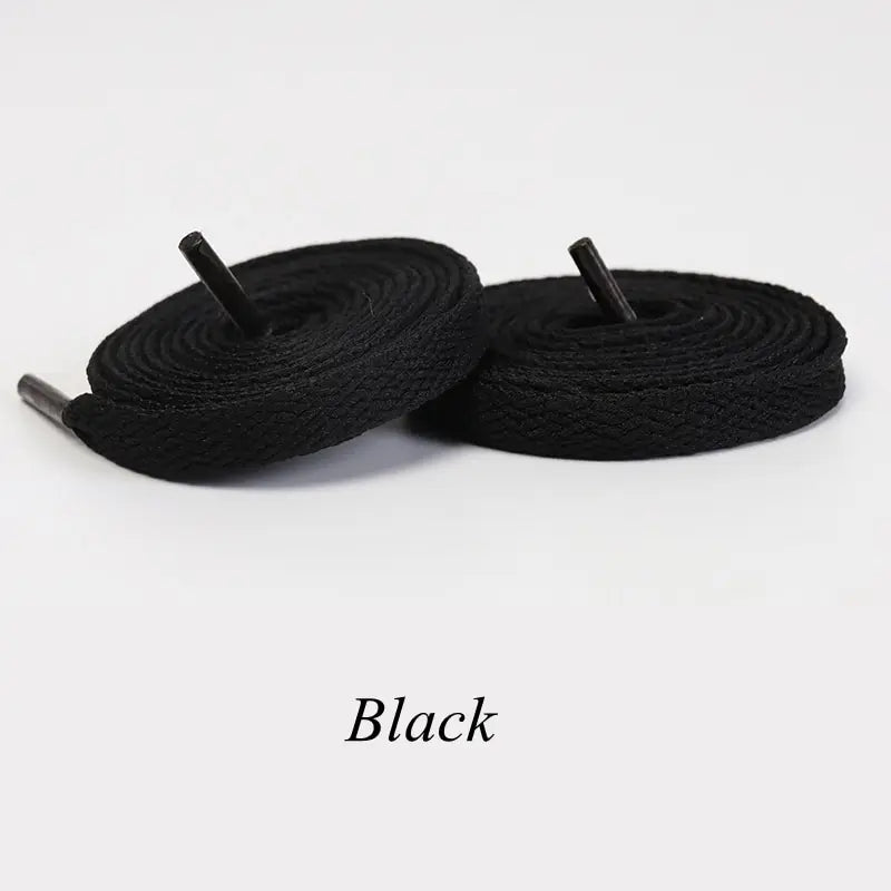 1Pair Flat Shoelaces Classic Quality Rope Laces Solid Casual Sneakers Shoelace Shoe Accessories 100/120/140/160/180CM