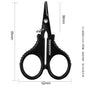 1set Titanium Coating Stainless Steel Fishing Scissor Plier Cut PE Braid Line Cutter Plies Carp Outdoor Fishing Accessories Tool