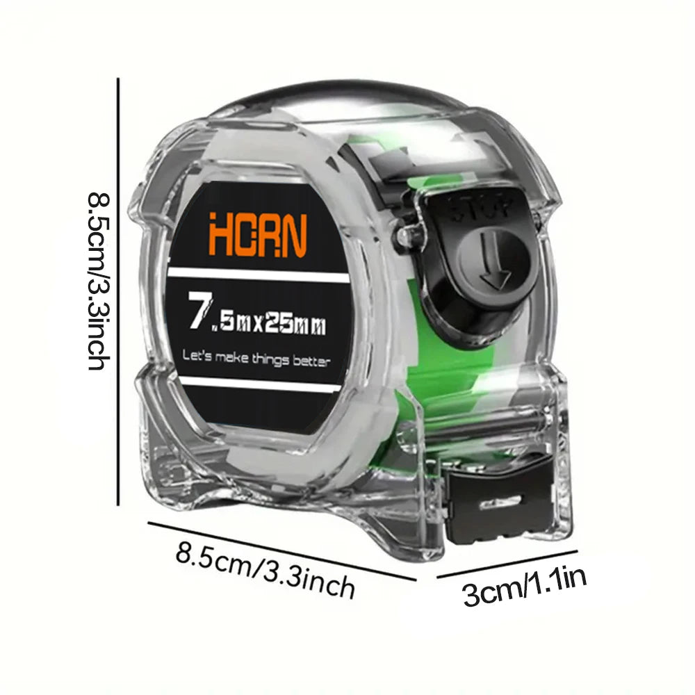 3-5-7-10 Meter Fluorescent Tape Measure Precision Thickened Scale Waterproof And Wear-Resistant Multipurpose Measuring Tool