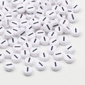 50/100/200pcs/lot 7x4mm White Round A-Z Alphabet Letter Acrylic Loose Spacer Beads for Jewelry Making Diy Bracelet Accessories
