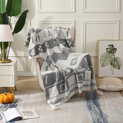 Nordic Elegance Cozy Throw Blanket