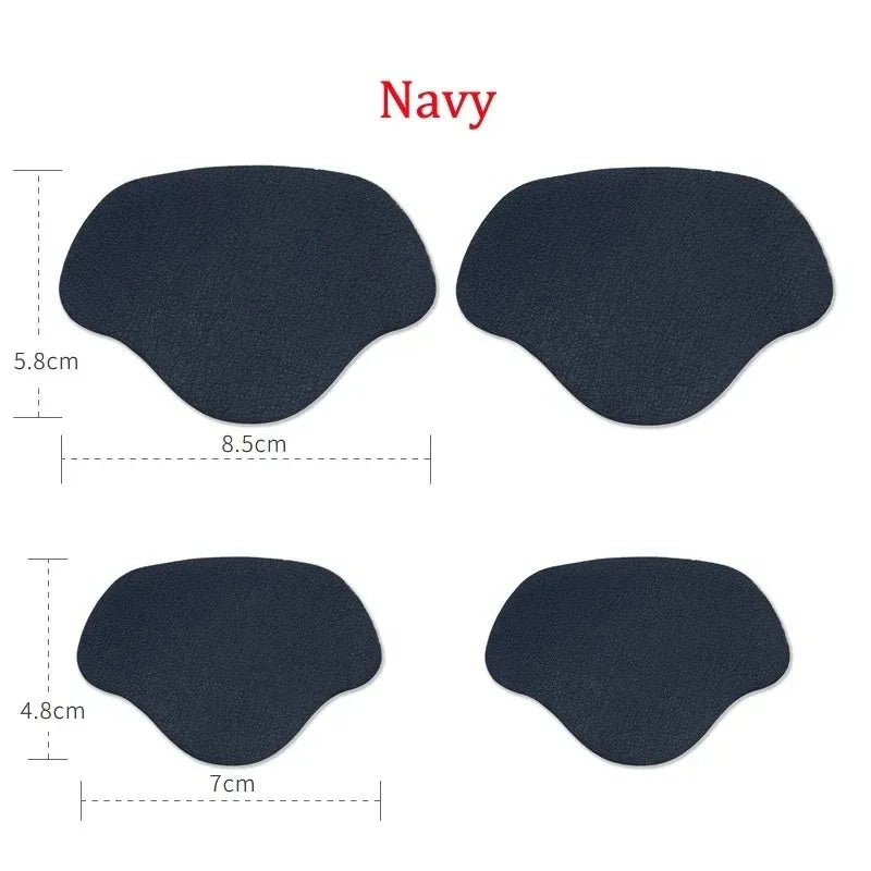 4Pcs Sneaker Heel Repair Pad Adjustable Size Wear-resistant Footbed Invisible Heel Repair Pad Repair Shoe Hole Pad Back Sticker