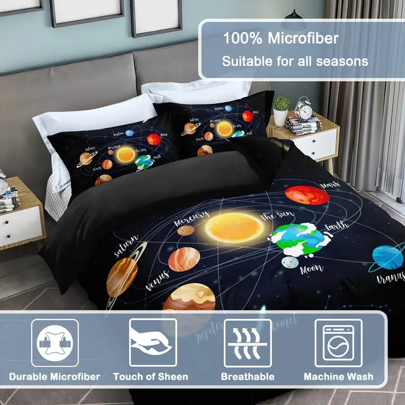 Galactic Dreams 3-Piece Duvet Set