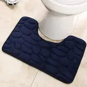 Plush U-Shaped Memory Foam Bath Rug