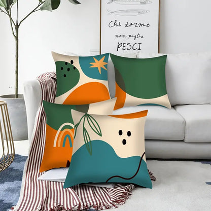 Morandi Abstract Geometric Pillow Cover 18x18