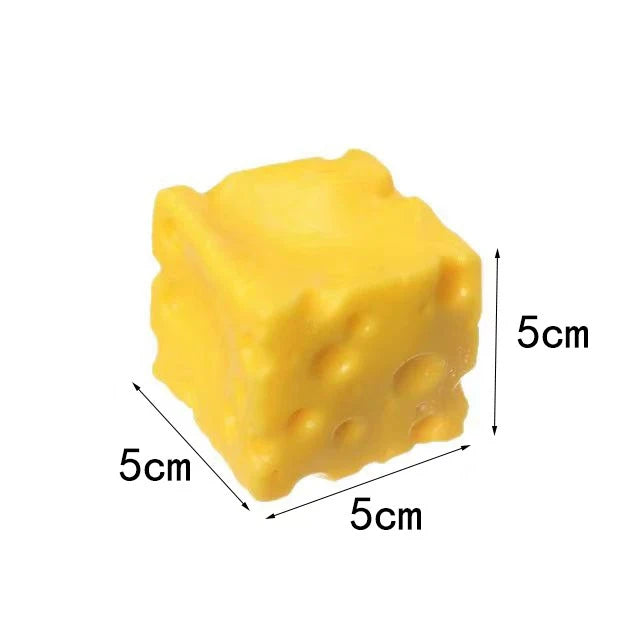 Squishy Square Cheese Squeeze Toys Slow Rebound Push Stress Relief Sensory Toy Soft Butter Cheese Fidget Toy Christmas Present