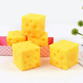 Squishy Square Cheese Squeeze Toys Slow Rebound Push Stress Relief Sensory Toy Soft Butter Cheese Fidget Toy Christmas Present