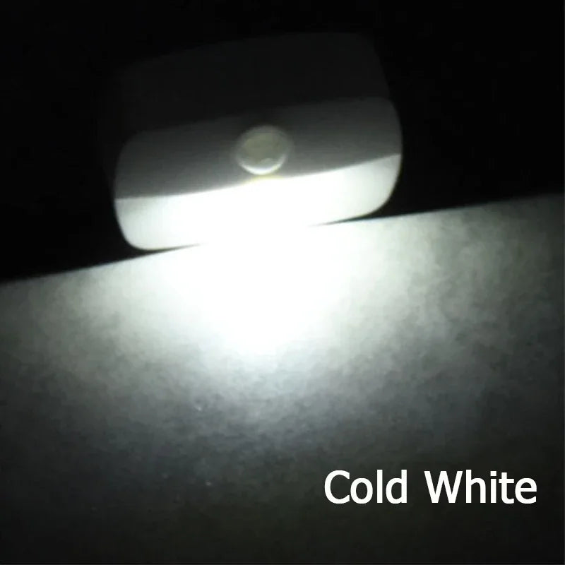 LED Night Light With Motion Sensor Light EU US Plug Socket Lamps Children Night Lights Wireless Wall Bedside Bedroom Night Lamp