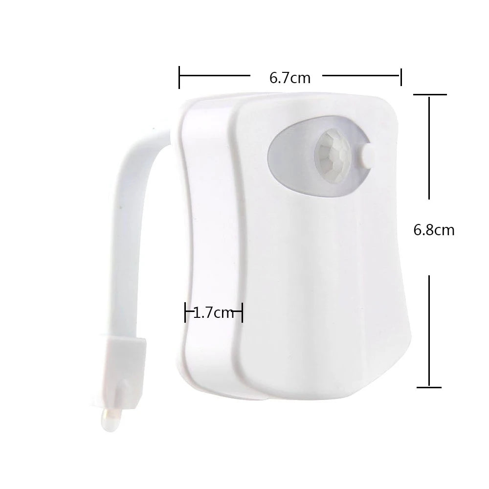 HOMEFISH Wireless Motion Sensor LED Night Light RGB 8 Colors Toilet Bathroom Atmosphere Colorful Lamp Sensor LED Night Lights