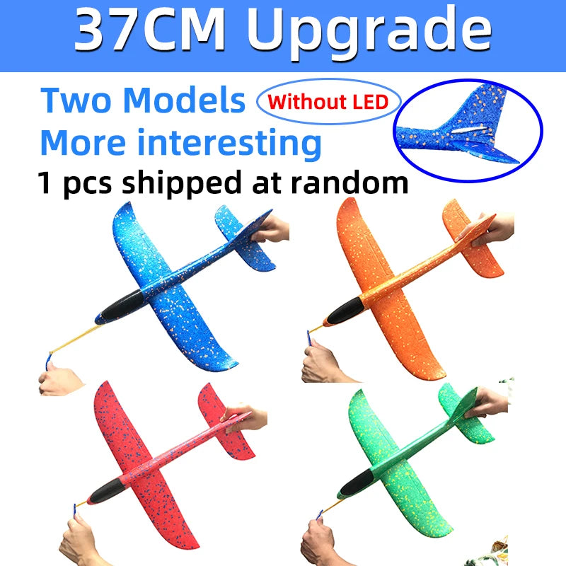 50CM Big Foam Plane Glider Hand Throw Airplane Light Inertial EPP Bubble Planes Outdoor Launch Toys for Boys Gift