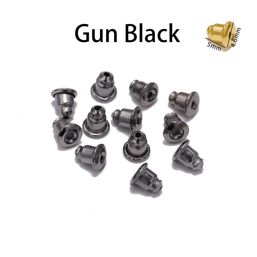 200-2000pcs Soft Silicone Rubber Earring Back Stoppers for Stud Earrings DIY Earring Findings Accessories Bullet Tube Ear Plugs