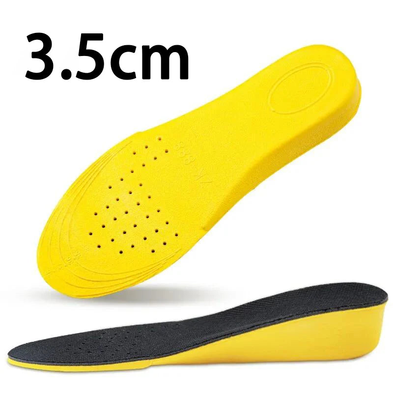 2Pcs/4Pcs New Comfortable Shock-absorbing Insole 1.5-3.5cm Height-increasing Insole Men Women Breathable Sports Insoles
