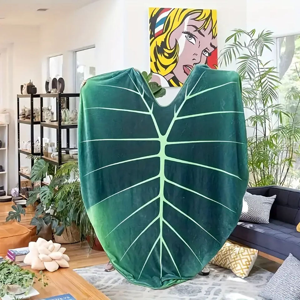 Leafy Comfort Flannel Blanket