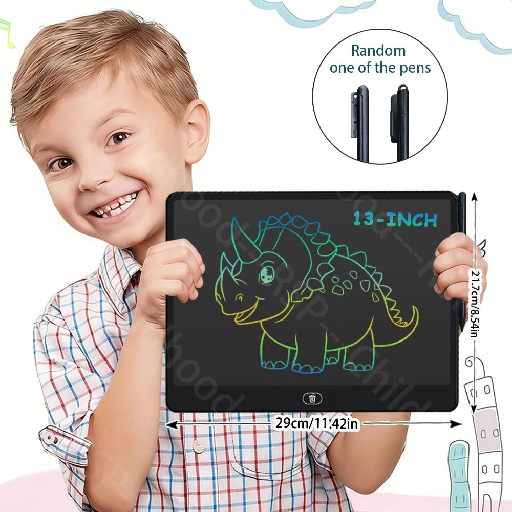 8/11/13/16 Inch LCD Drawing tablet Writing Board Kids Doodle Painting Handwriting Pad Toy for 3 4 5 6 7 8 Years Girls Boys Gifts