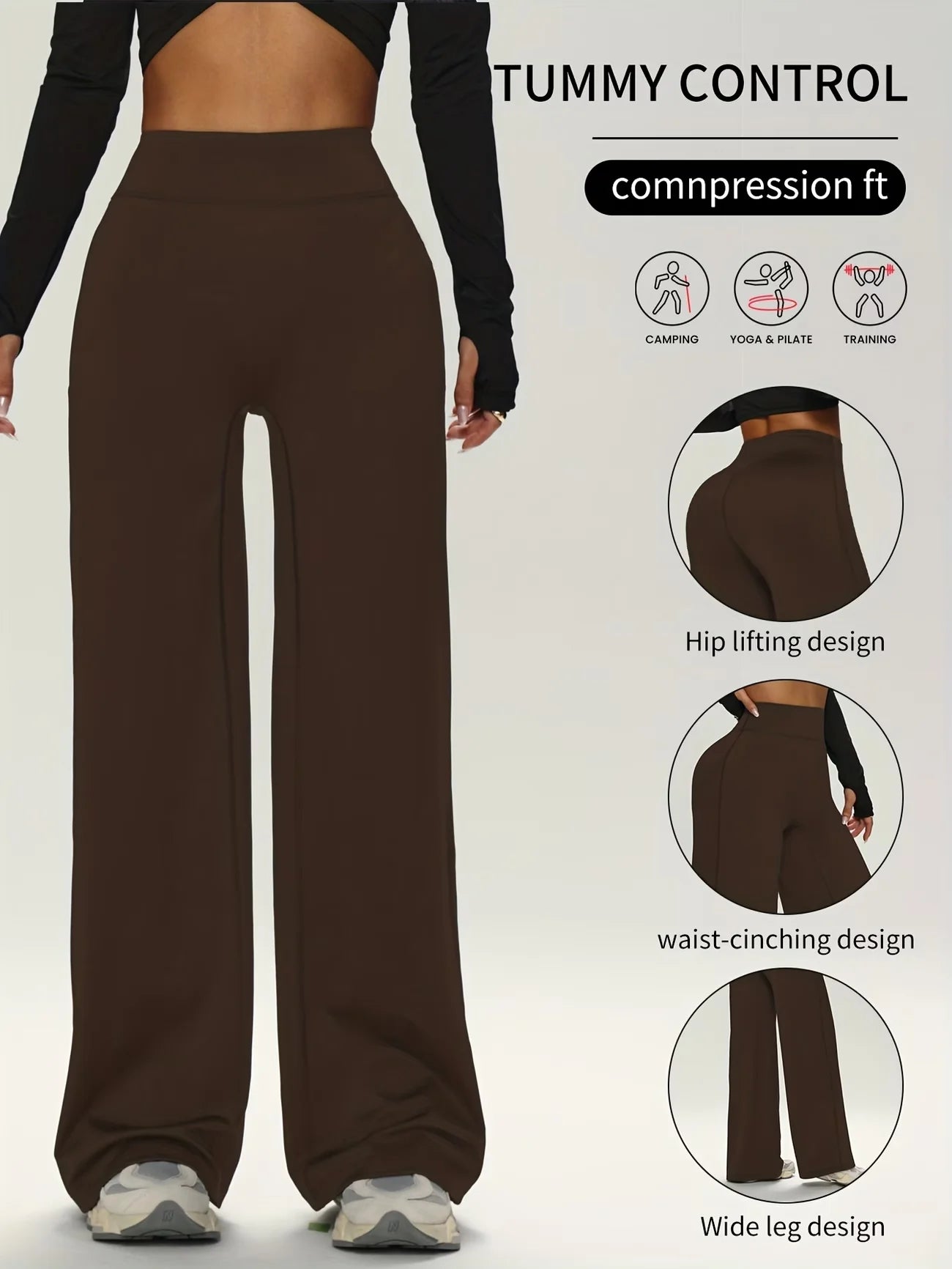Sports Straight Wide Leg Pants Ultra Soft Butter Like Fabric Butt Lifting Slimming Sweatpants Naked Feeling Gym Workout Running