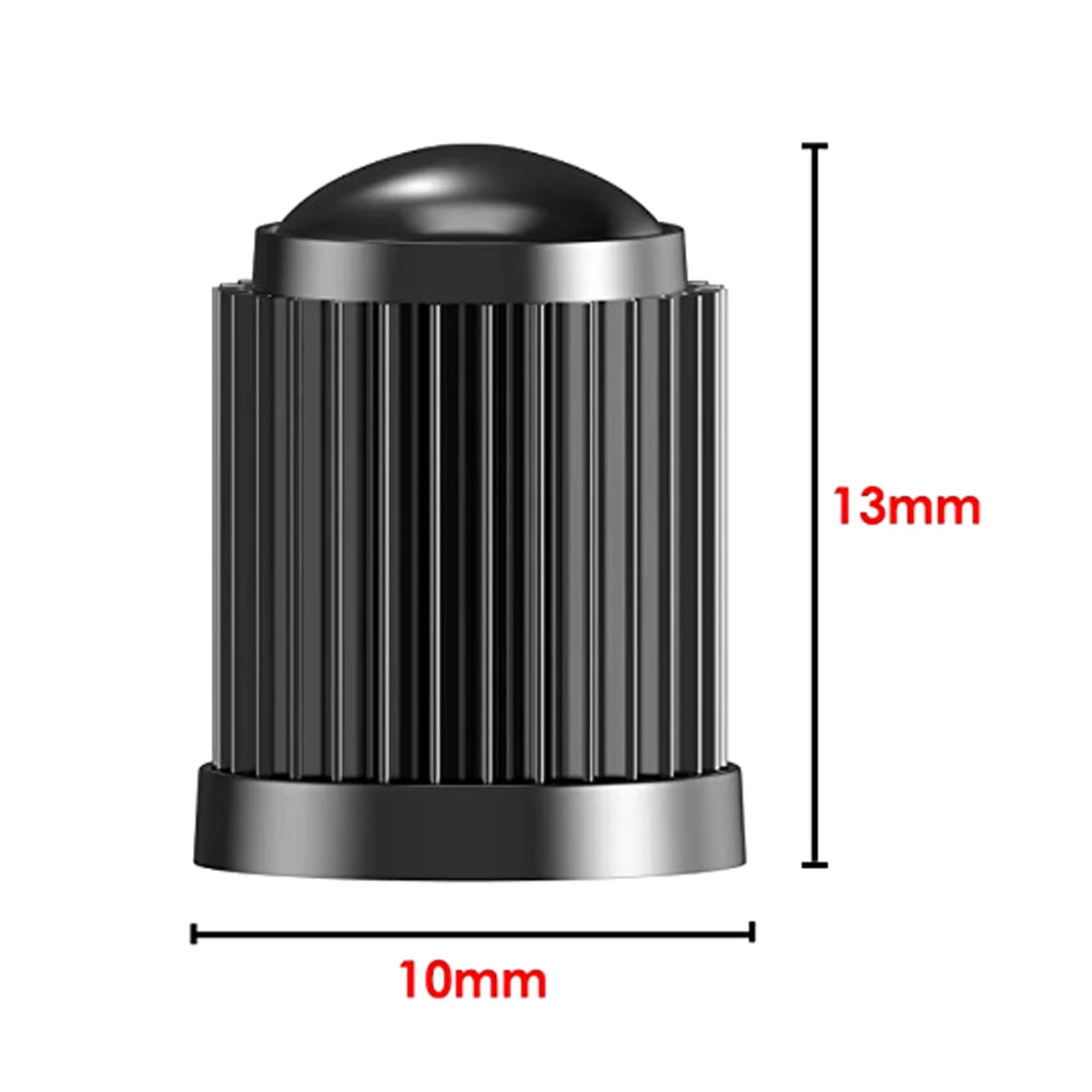 Tire Stem Valve Caps with Rubber Ring Universal Stem Covers rucks Airtight Seal Heavy Duty Cap Decor Covers Dome Shape Dust
