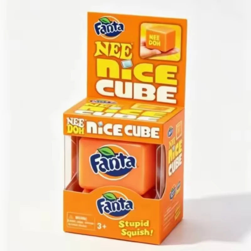 New Needoh Nice Cube Sensory Stress Reliever Fidget Tool for Anxiety Focus Desk Sensory Cube for Adults Kids Cube Squishy Toy