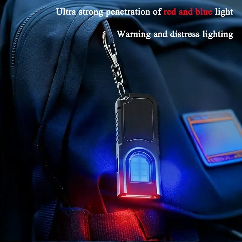 Powerful Mini COB LED Keychain Flashlight USB Rechargeable Hanging Work Light Waterproof Keyring Camping Walking Pocket Lamp