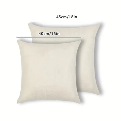 Tropical Green Leaf Cushion Covers Set