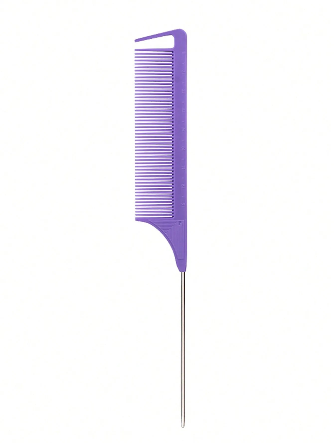 1pc Professional Pointed Tail Hair Comb Salon Cut Comb Styling Stainless Steel Spiked Salon Hair Care Hairdresser Styling Tool