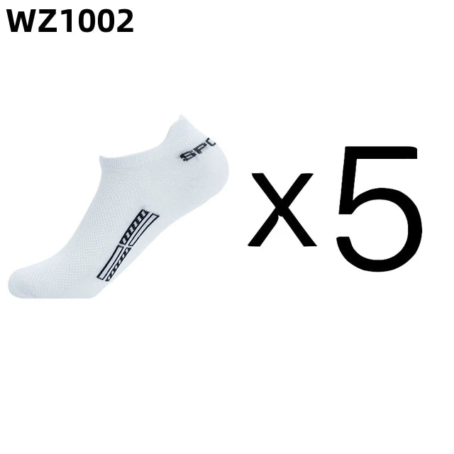 5Pairs High Quality Men Ankle Socks Breathable Cotton Sports Mesh Casual Athletic Summer Thin Cut Short Low-Cut Crew Soft Sock