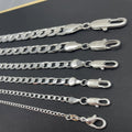 Men's Silver Color Necklace 2/4/6/8/10/12MM 50-60cm Face Chain Necklace Lobster Clasp Men Women Engagement Jewelry Gifts