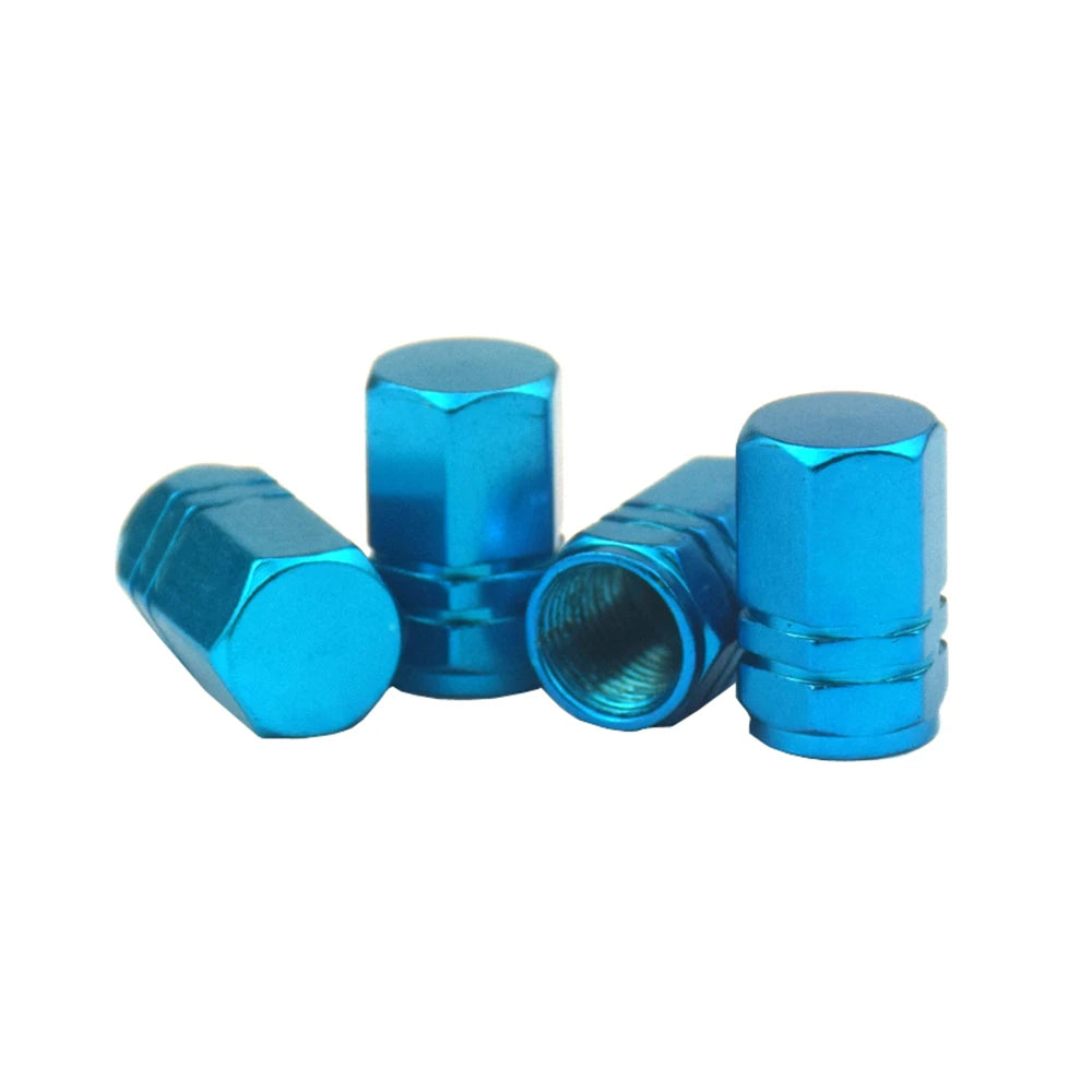 4Pcs Aluminum Tire Valve Caps Car Rim Plugs Tire Valve Cover valve stem Nipple Caps Motorcycle Car Wheel Plugs