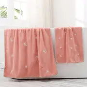 Star Moon Embroidered Luxury Bath Towels (2-Pack)