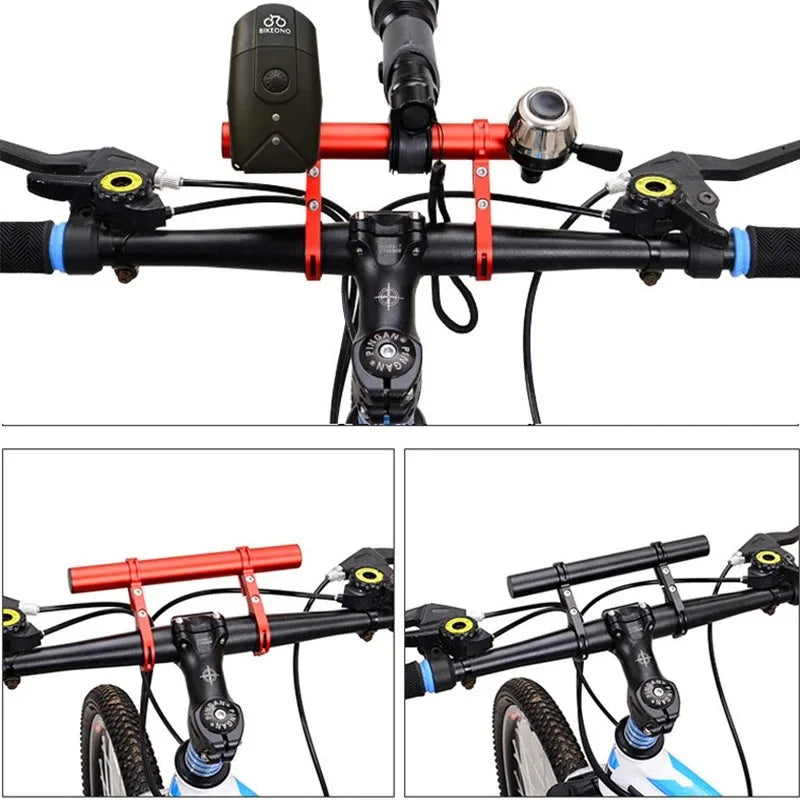 10/20/30cm Bicycle Handlebar Extended Bracket MTB Headlight Mount Extented Bar Road Mountain Bike Handlebar Extender 251113A