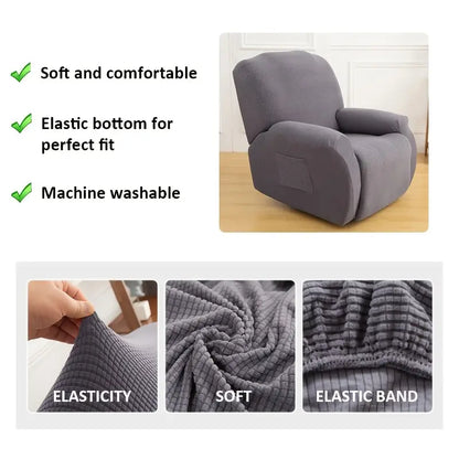 4-Piece Stretch Sofa Cover Set