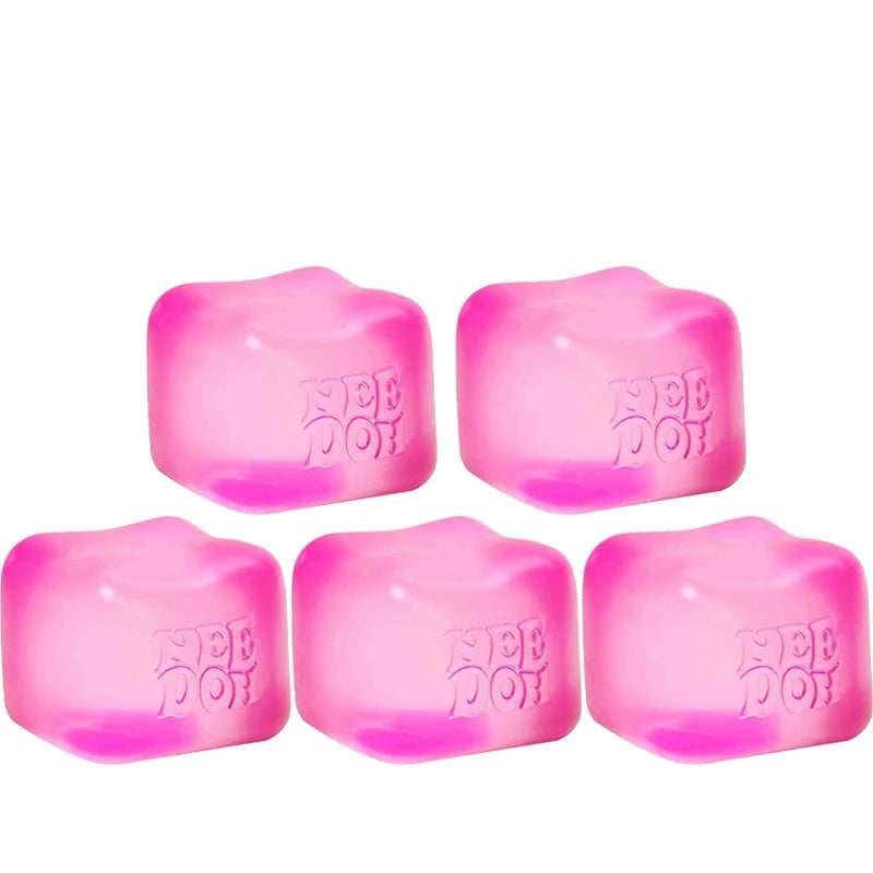 NEW Squishy Cube Fidget Toy –  Stress Relief,  Anxiety &  Focus  Booster, Soft Squeeze, Portable, Kids & Adults Fun, Sensory Toy