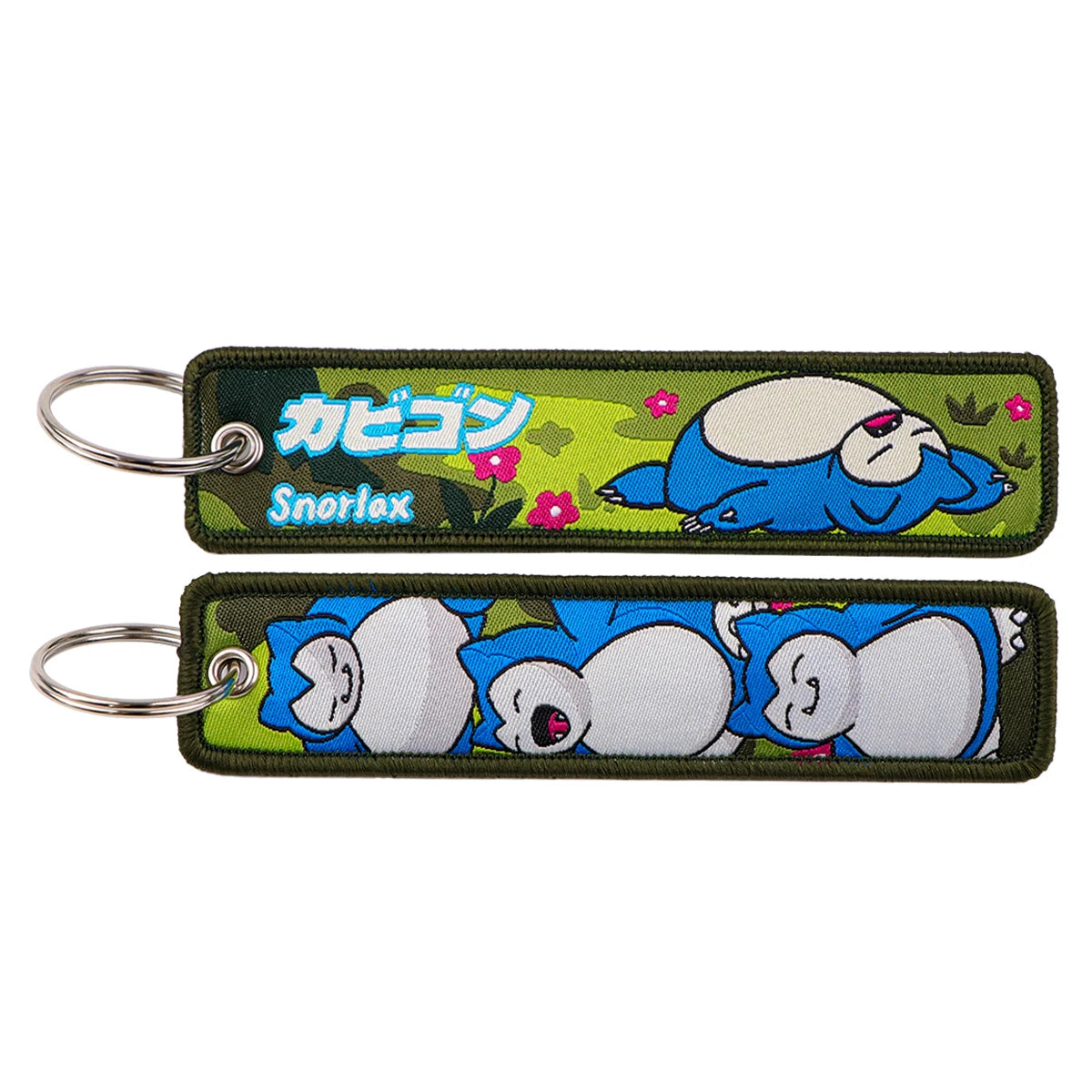 Cute Anime Elf Embroidery Key Fobs Cool Game Key Tags Keychains for Motorcycles Cars Fashion Key Rings Accessories Gifts 1pcs