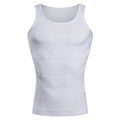YBFDO Men Body Shaper Slimming Compression Vest Undershirt Seamless Waist Trainer Tank Top Belly Control Weight Loss Shapewear