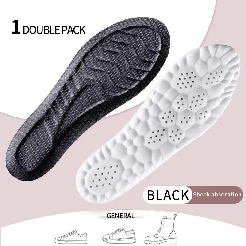 Unisex Arch Support Insoles Cushioned Sports Insoles Breathable Moisture-Wicking Insole 1Pair