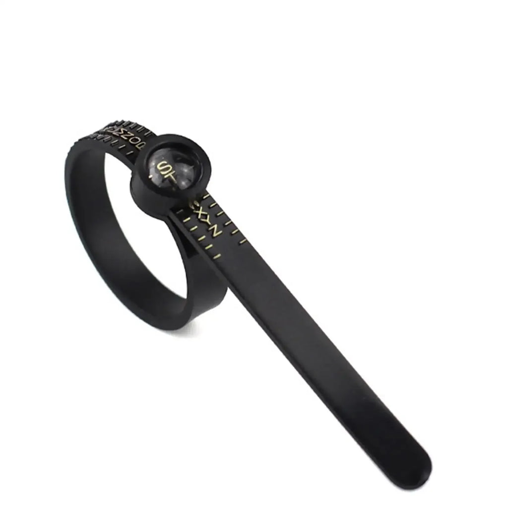Ring Sizer with Magnifier US UK EU HK Size Scale Finger Measuring Ruler Professional Jewelry Ring Size Tool