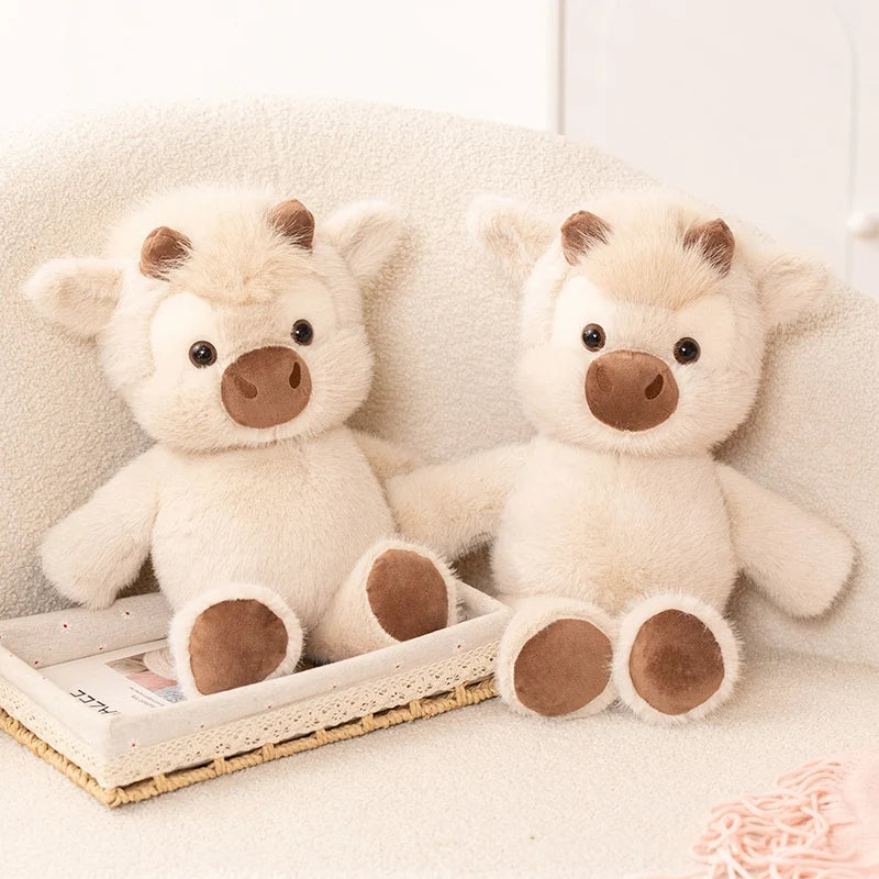 Creative Run Fast Series Plush Toys Cartoon Stuffed Animal Soft Cute West Highland calf Babys Appease Doll Pendat for Kid Gifts