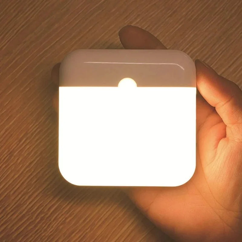 LED Smart Human Body Sensor Night Lights Emergency Automatic Lighting USB Charging Wireless Magentic Suction LED Cabinet Lights