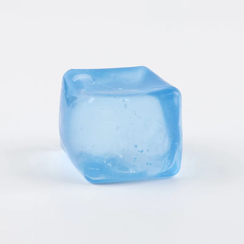 Slow Rebound Maltose Ice Cube Squishy Tol Transparent Solid Ice Cube Fidget Toy Soft Stress Relief Squeeze Decompression Toy