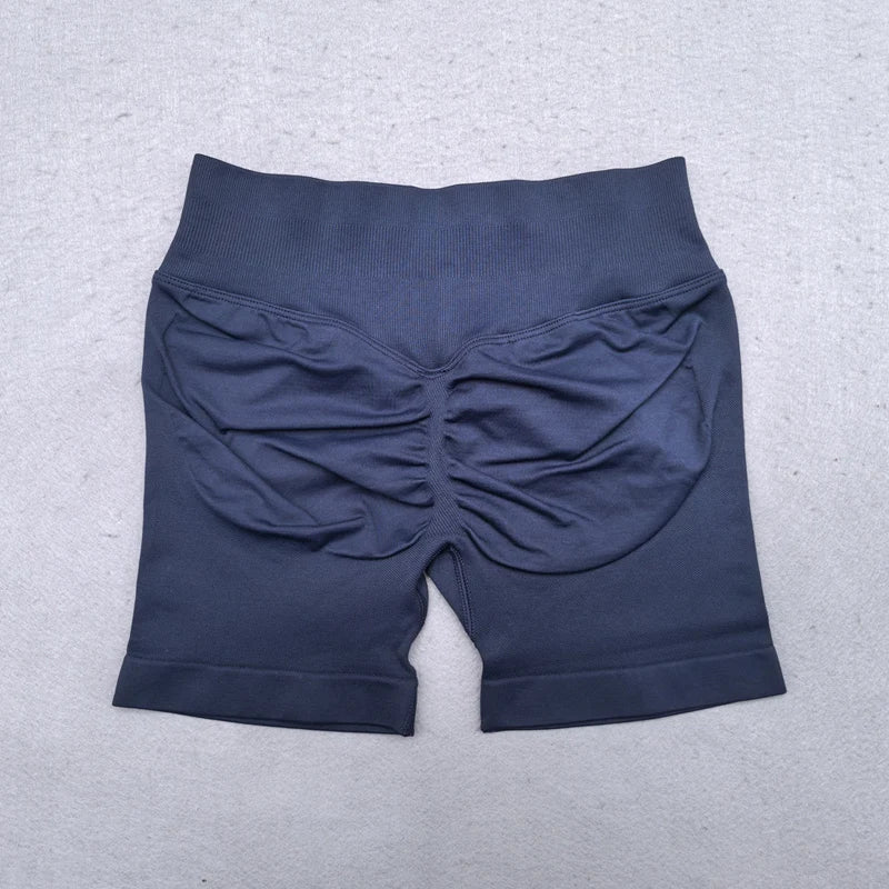 Women Fitness Workout Shorts Yoga High Waist Lift Butt Fitness Shorts Gym Running Sportswear Women Push Up Gym Leggings