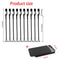 Rafford 12Pcs Bendable Model Painting Alligator Clip Sticks Rubber Tips + Metal Magnetic Base - for Airbrush, Hobby Model Parts